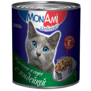 MonAmi консервы для кошек индейка в соусе