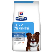 Hill's Prescription Diet Derm Defense корм сухой для собак для заботы о здоровье при чувствительности к компонентам окружающей среды у собак, курица