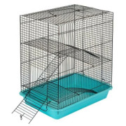 Дарэлл ECO Клетка для грызунов ХОМА-3, не разборная 3 этажа, шаг прута 8мм, 33х24х38см, без наполнения