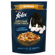 Felix корм консервированный для кошек мясные ломтики курицы