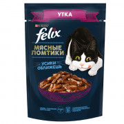 Felix корм консервированный для кошек мясные ломтики утки