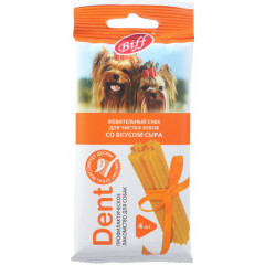 TiTBiT Dent лакомство для собак мелких пород Жевательный снек со вкусом сыра, для чистки зубов