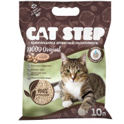 Cat Step Wood Original растительный комкующийся наполнитель для кошачьего туалета