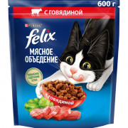 Felix корм сухой для кошек мясное объедение говядина