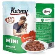 KARMY Mini Junior консервы для щенков мелких пород Телятина в соусе
