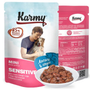 KARMY Sensitive Mini консервы для собак мелких пород с чувствительным пищеварением Лосось в соусе