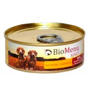 BioMenu Adult консервы для собак цыпленок с ананасами 95%-мясо