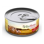 BioMenu Sensitive консервы для кошек мясной паштет с перепелкой 95%-мясо