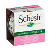 Schesir консервы для кошек цыпленок/ветчина