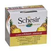Schesir консервы для собак цыпленок /ананас