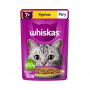 Whiskas корм консервированный для кошек старше 7 лет рагу с курицей