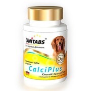 Unitabs CalciPlus с Q10 для собак с кальцием, фосфором и витамин Д для зубов и костей