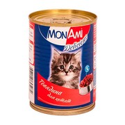 MonAmi консервы для котят говядина