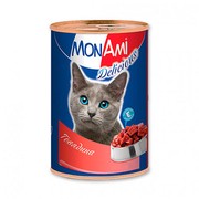 MonAmi консервы для кошек говядина