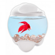 Tetra Tetra Betta Bubble белый аквариум-шар для петушков с освещением